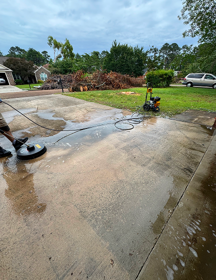 pressure washing before 3